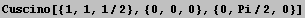 Cuscino[{1, 1, 1/2}, {0, 0, 0}, {0, Pi/2, 0}]