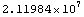 2.11984*10^7