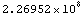 2.26952*10^8