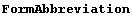 FormAbbreviation