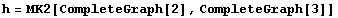 h = MK2[CompleteGraph[2], CompleteGraph[3]]