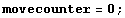 movecounter = 0 ;