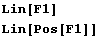 Lin[F1] Lin[Pos[F1]] 