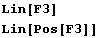 Lin[F3] Lin[Pos[F3]] 