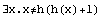 ∃x.x≠h(h(x)+1)