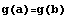 g(a)=g(b)