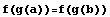 f(g(a))=f(g(b))