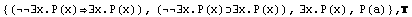 {(∃x.P(x)∃x.P(x)), (∃x.P(x)∃x.P(x)), ∃x.P(x), P(a)} , 