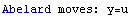 Abelard moves: y=u