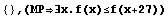 {} , (MP∃x.f(x)≤f(x+27))