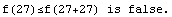 f(27)≤f(27+27) is false.